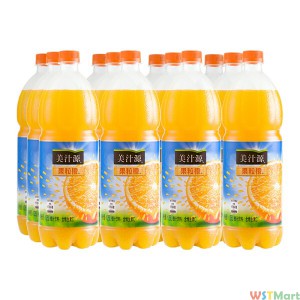 美汁源 Minute Maid 果粒橙 果汁饮料 1.25L*12瓶 整箱装 可口可乐公司出品 新老包装随机发货